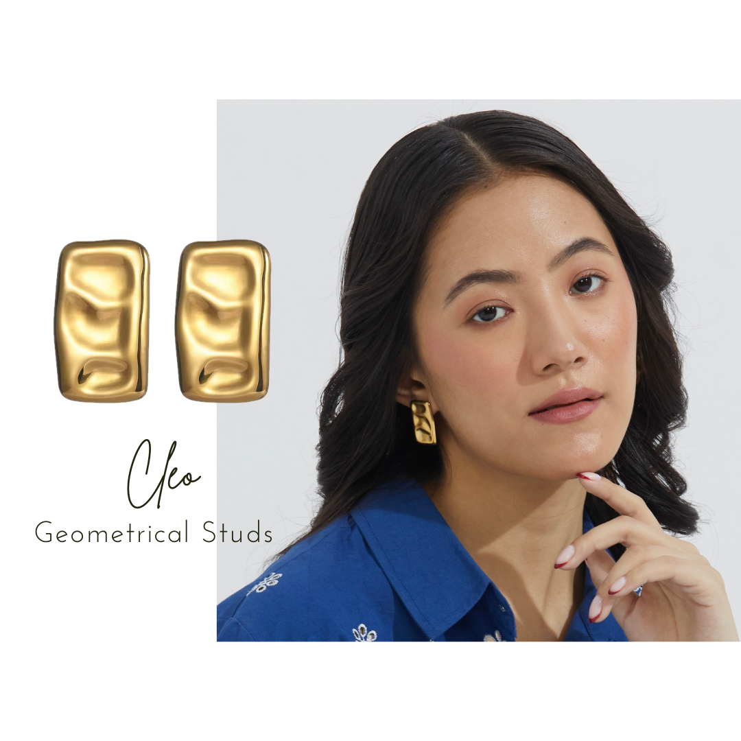 Cleo Geometrical Studs