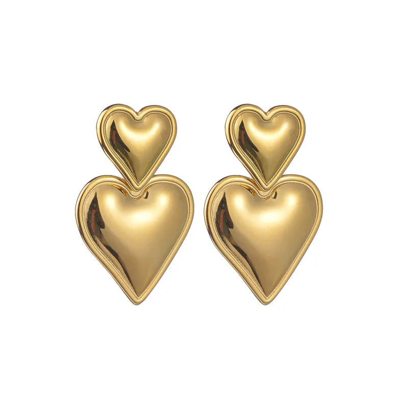 Double Heart Earrings