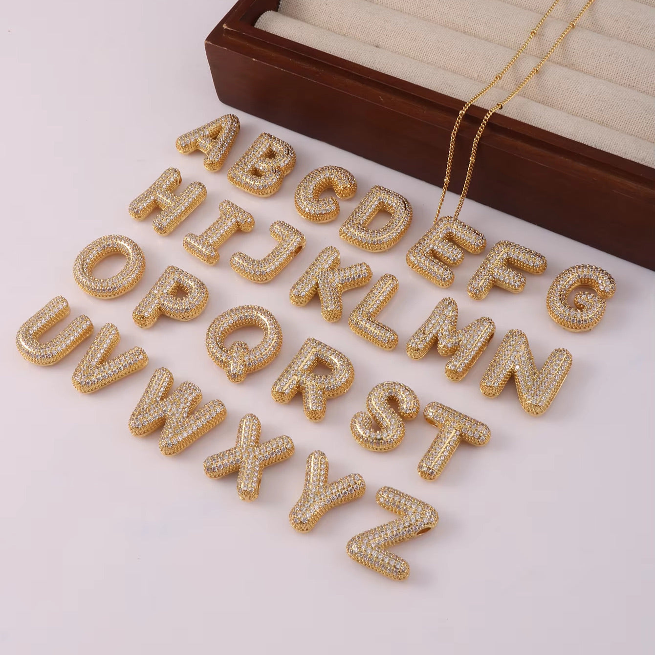 Icy Initial Necklace