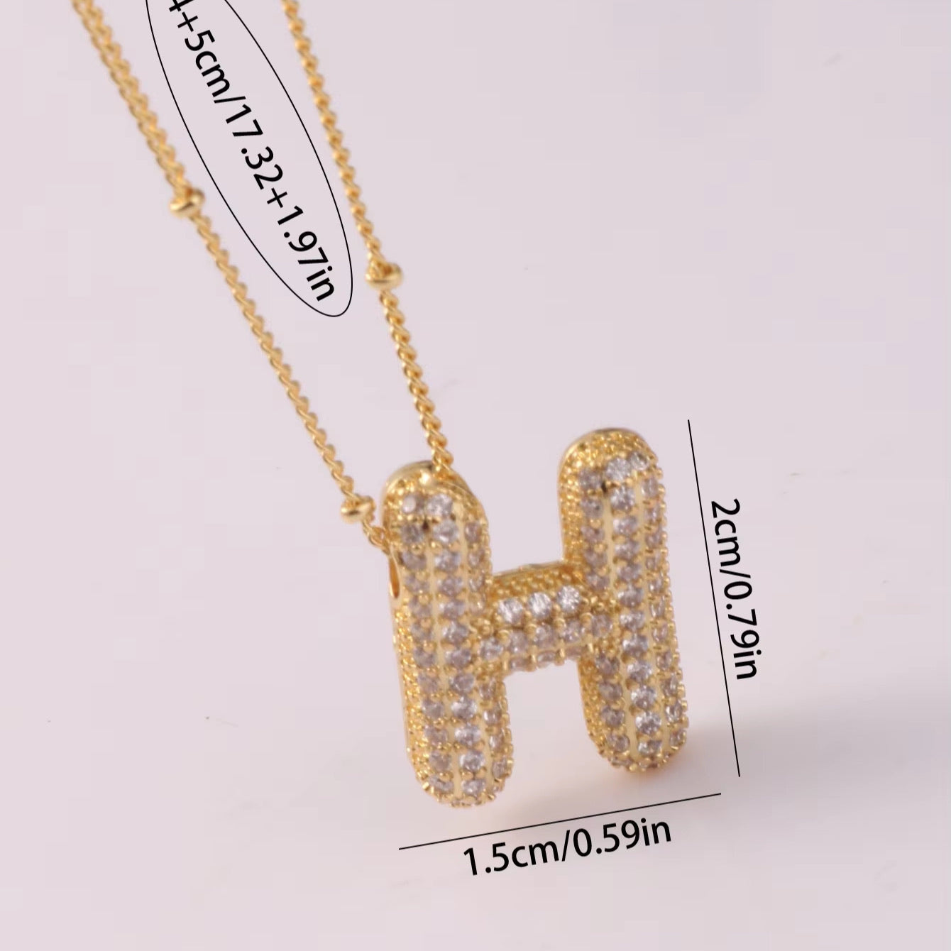Icy Initial Necklace