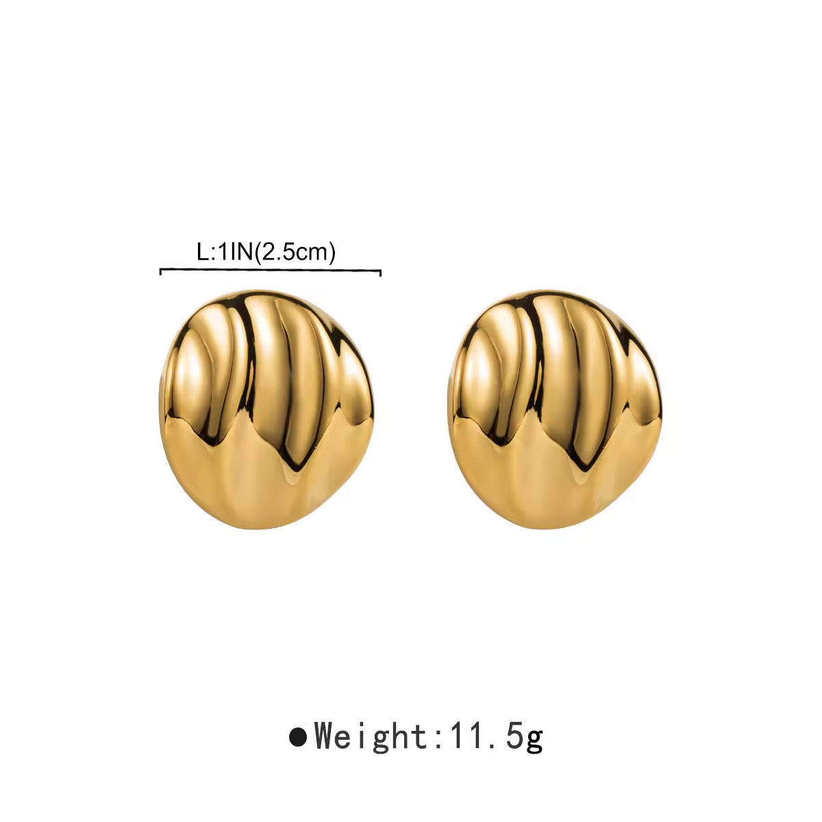 Fluted Swirl Studs