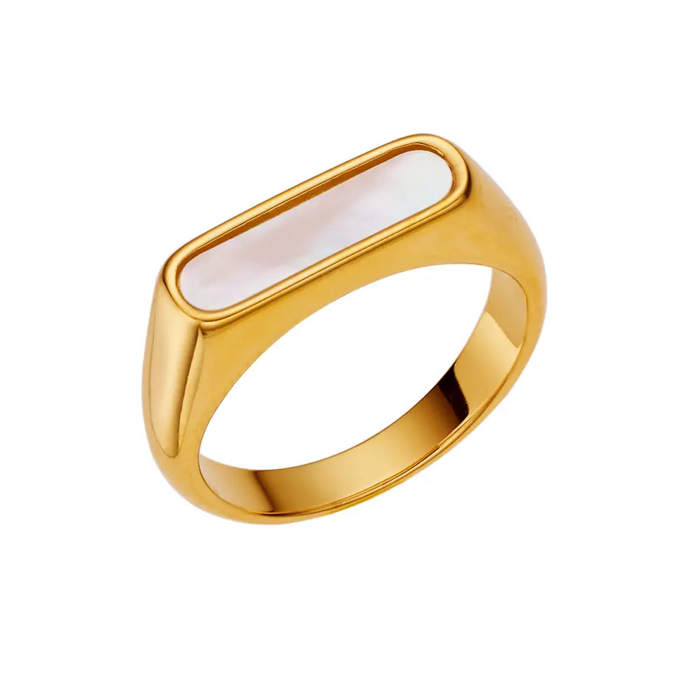 Opal Signet Ring