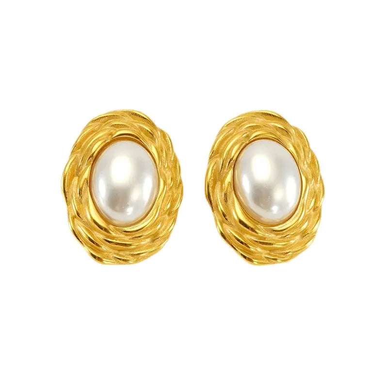 Vintage Pearl Studs