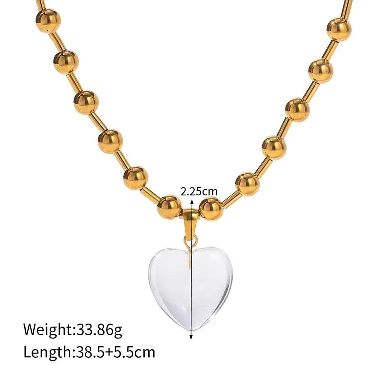 Crystal Heart Necklace