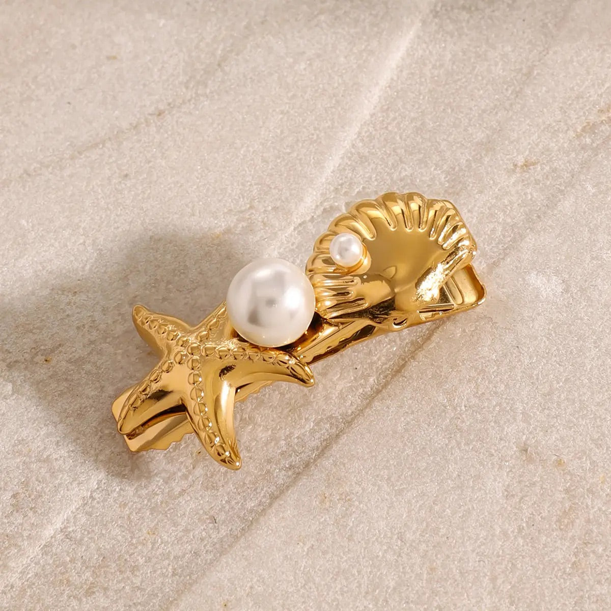 Starfish Shell Clip