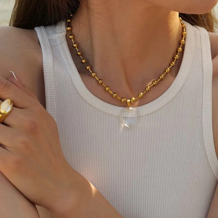 Crystal Heart Necklace