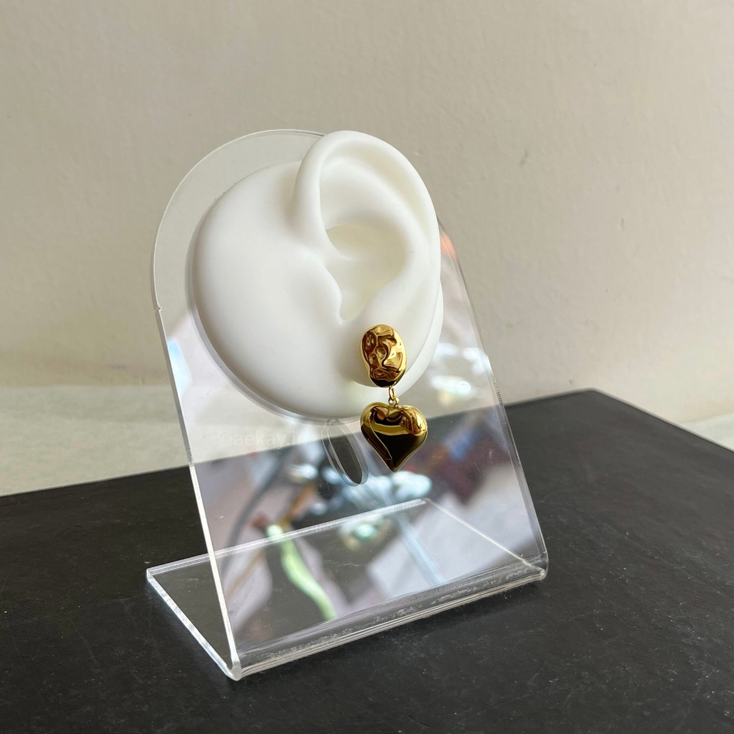 Heart Drop Studs