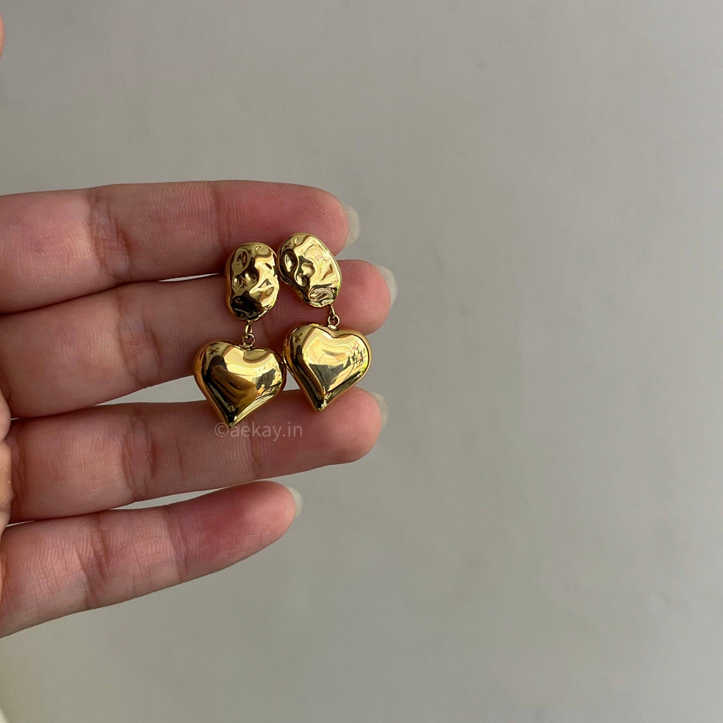 Heart Drop Studs