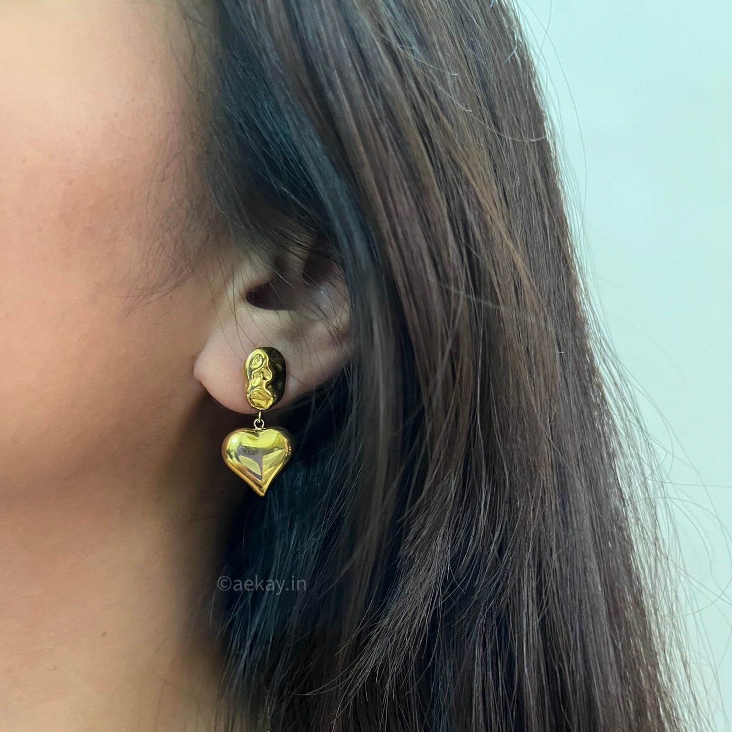 Heart Drop Studs
