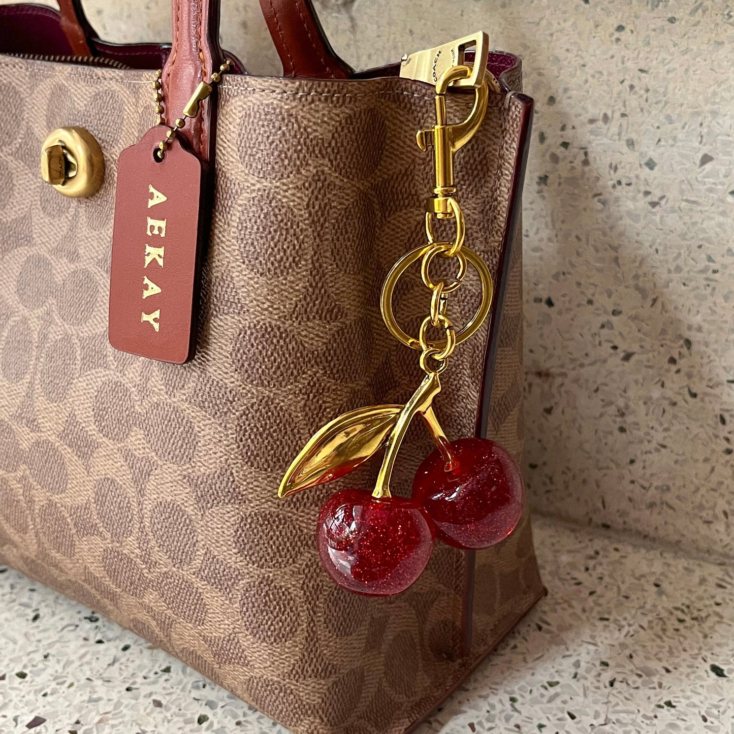 Cherry Bag Charm