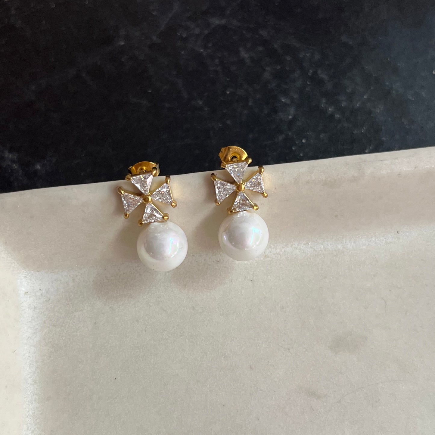 Starlit Pearl Earrings