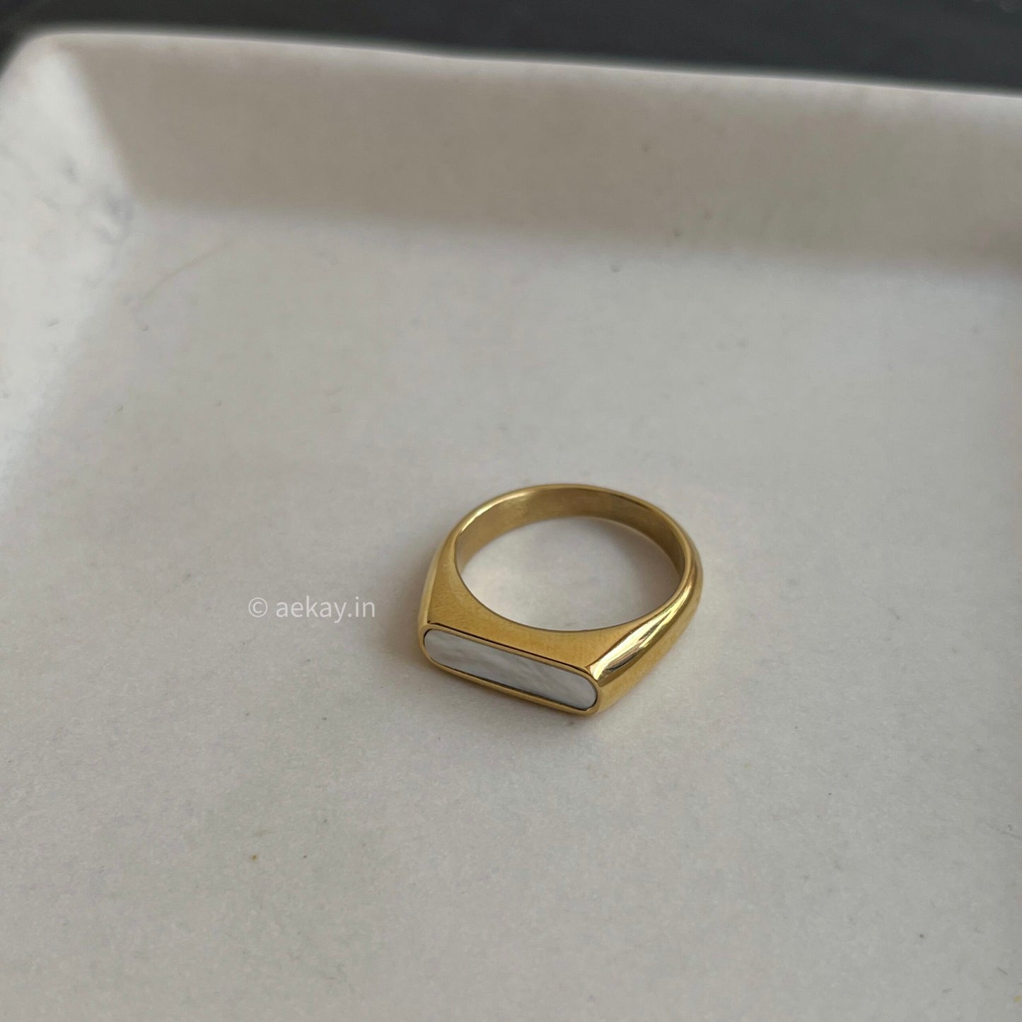 Opal Signet Ring