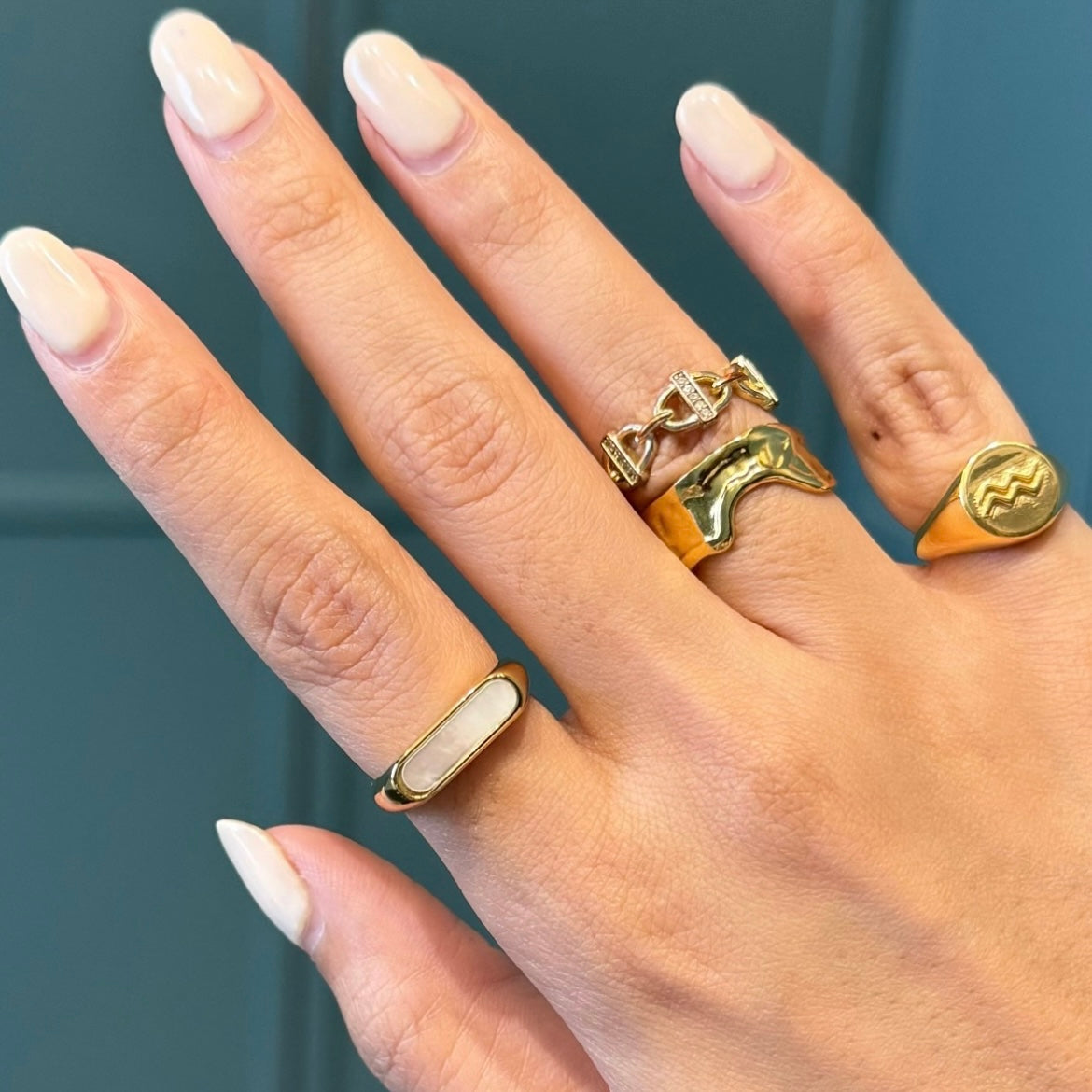 Opal Signet Ring