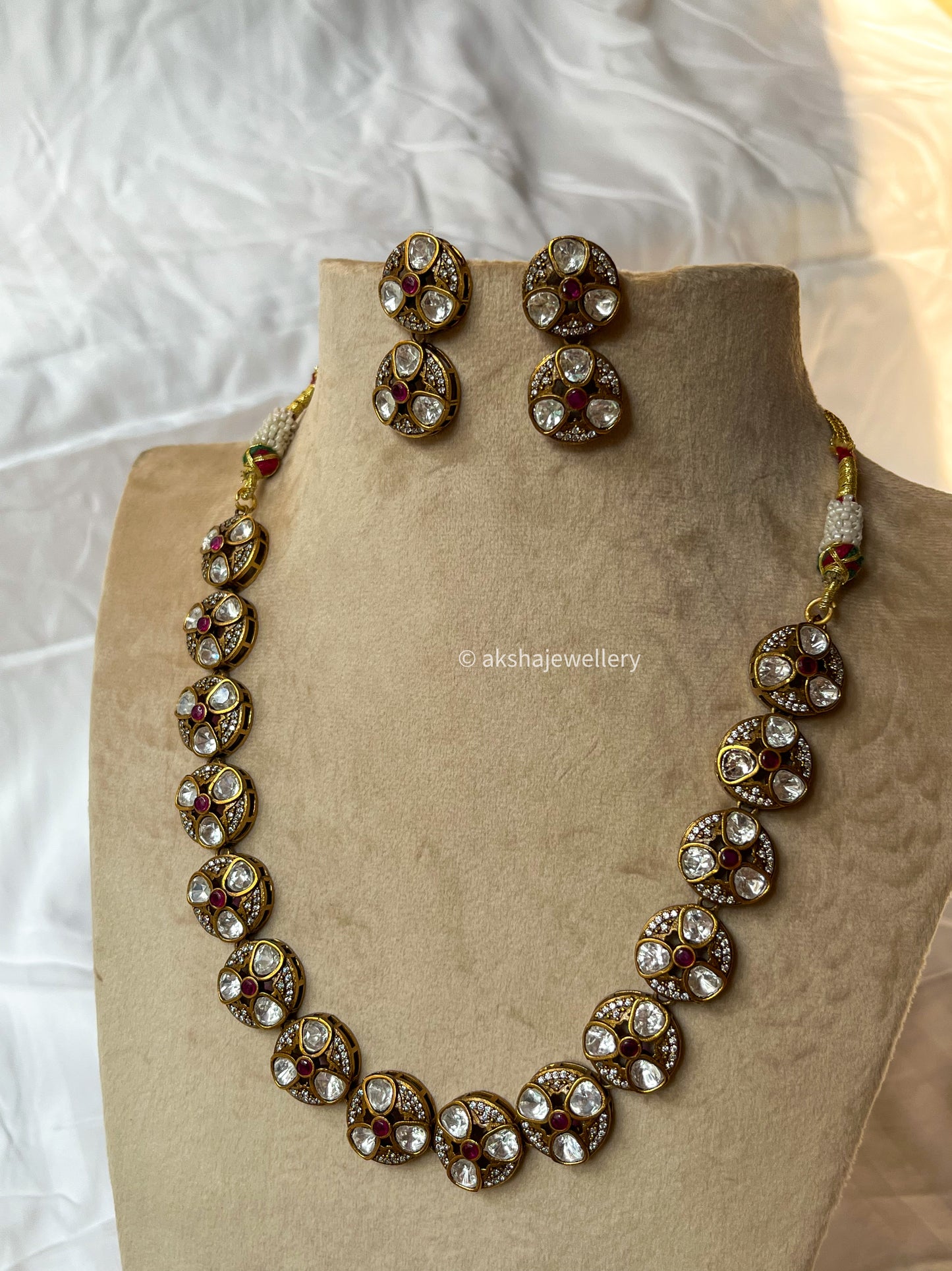 Aashna- Moissanite Polki Set