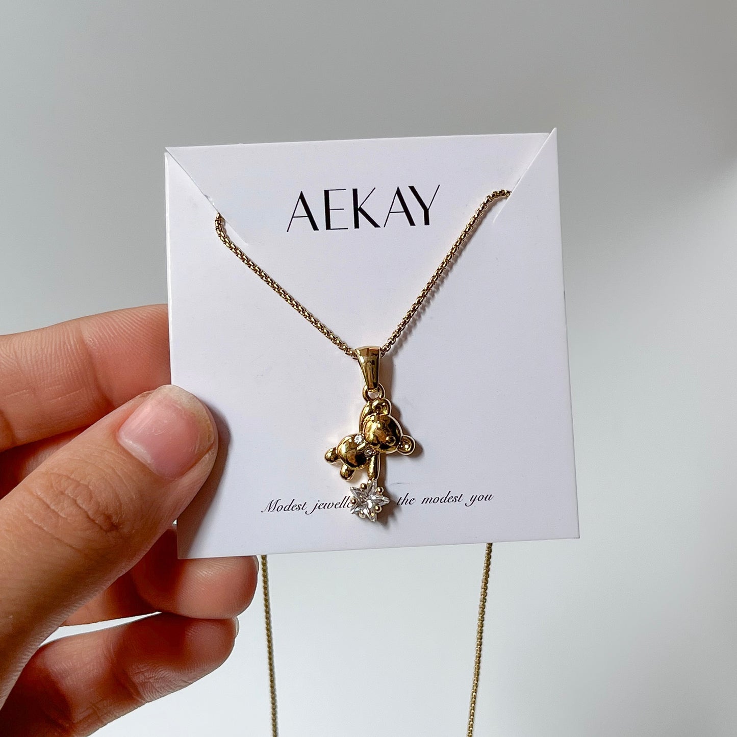 Teddy Pendant Necklace