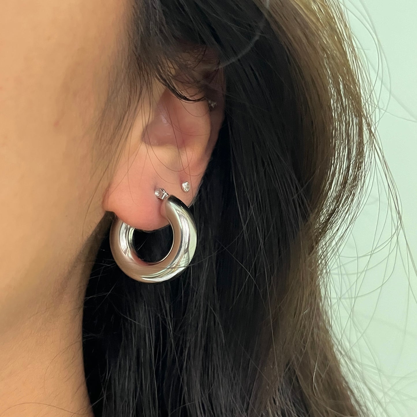 Basic Silver Hoops