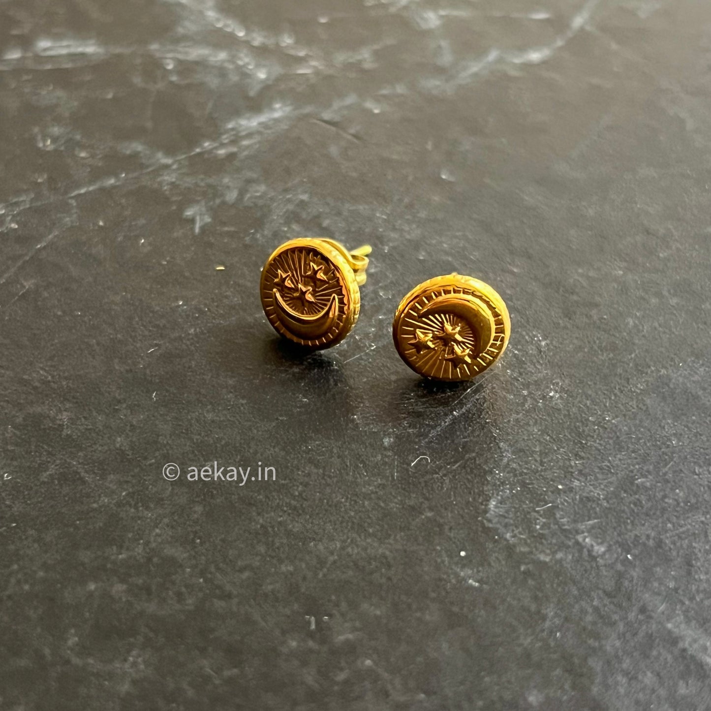 Star Moon Studs