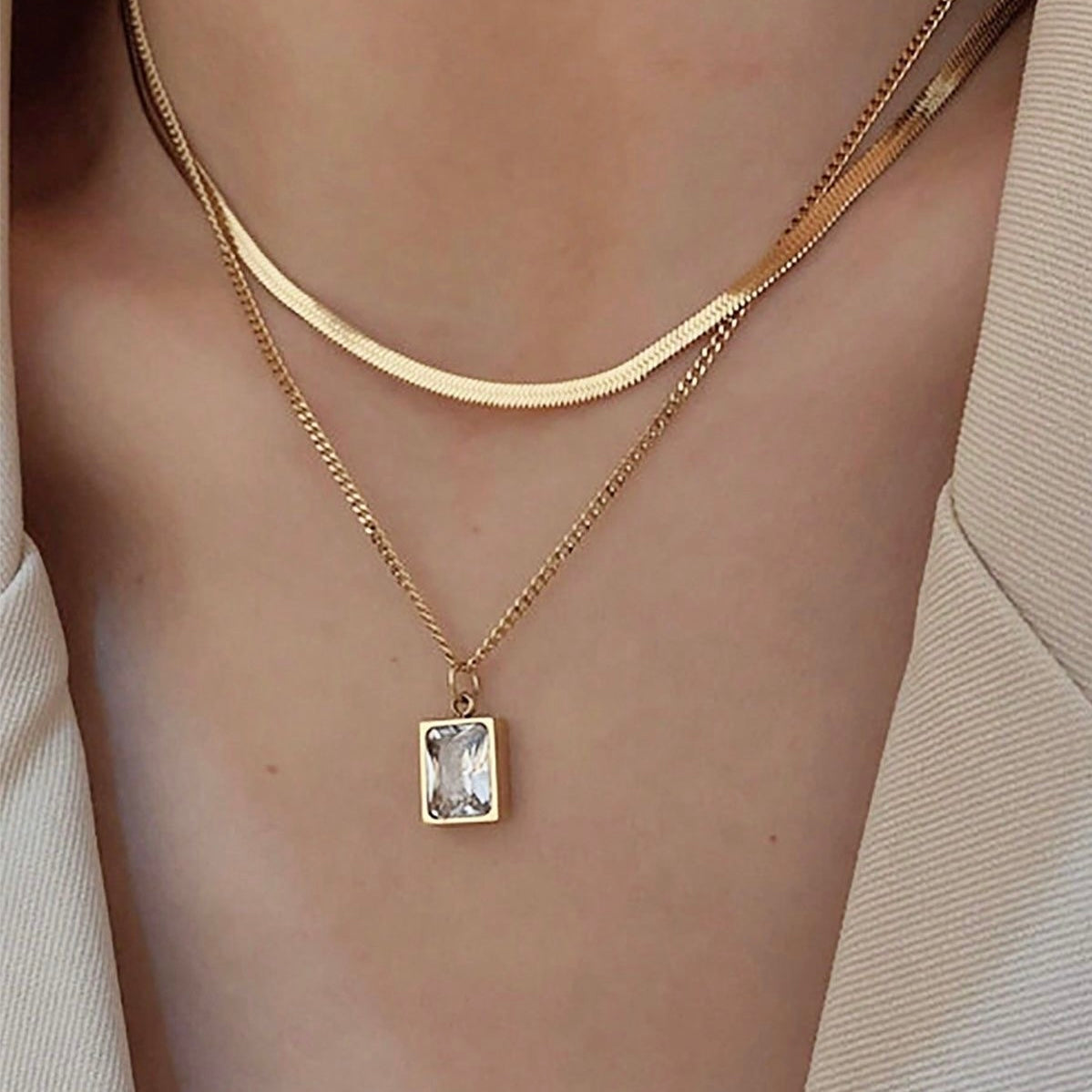 Iris Layered Necklace