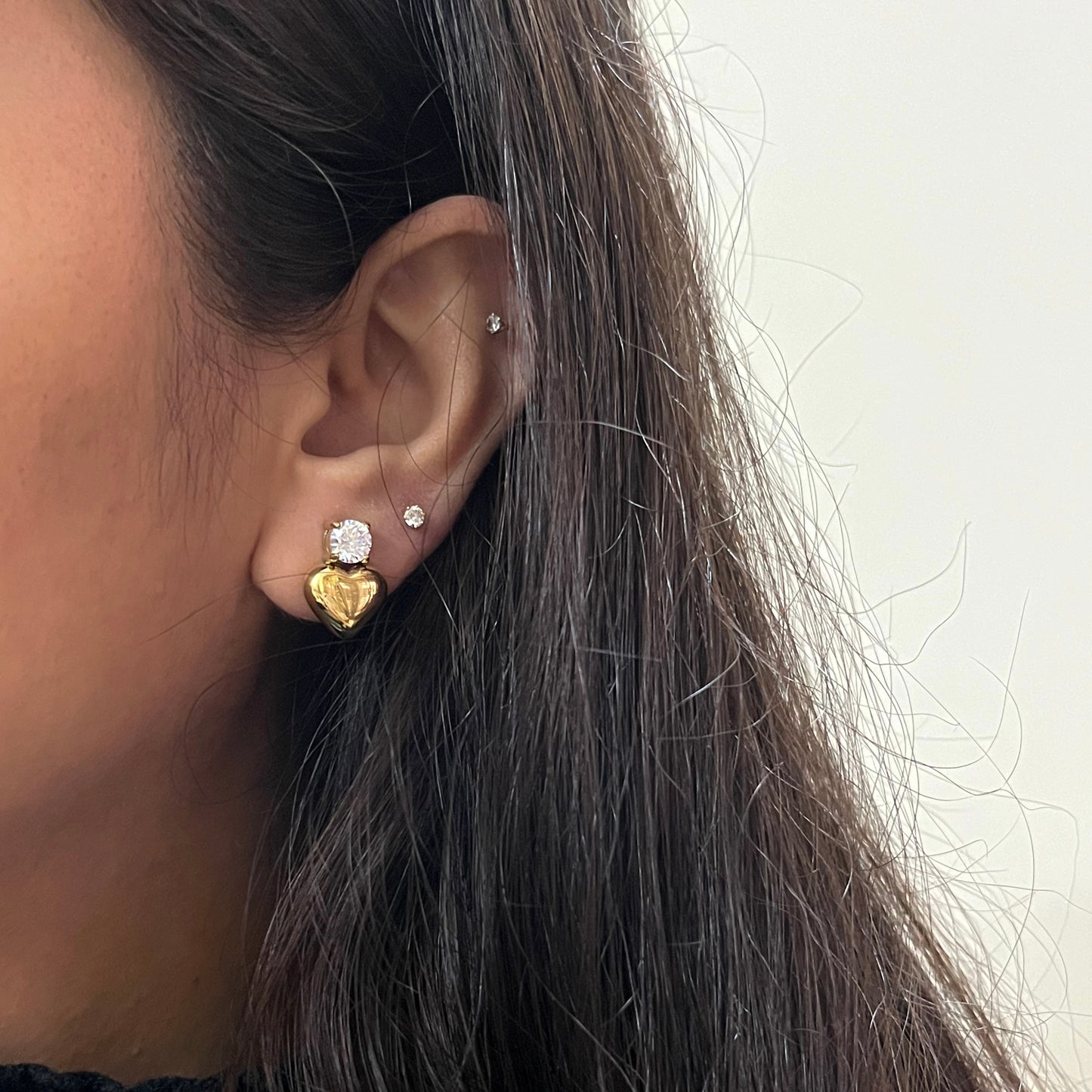 Kyna Heart Studs