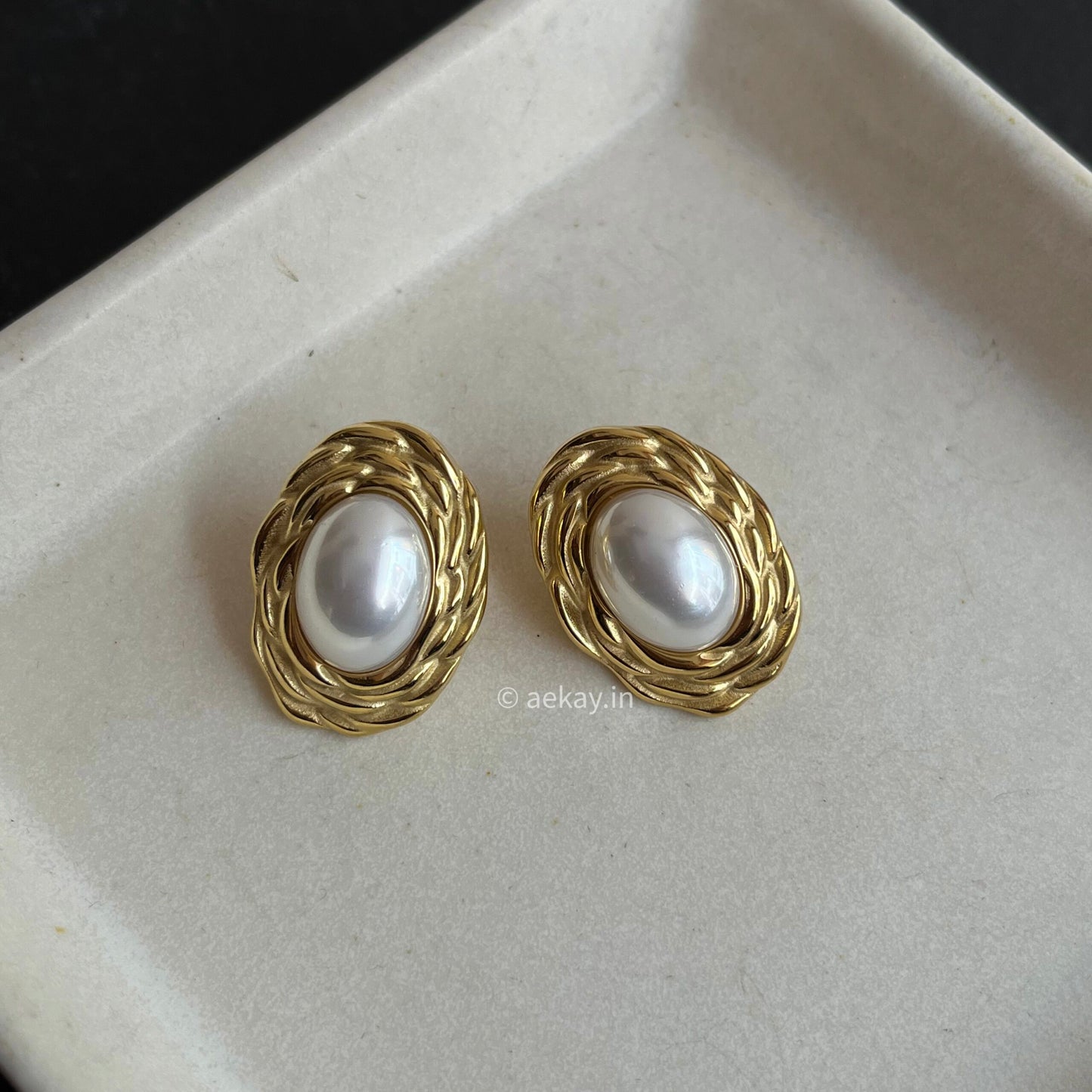 Vintage Pearl Studs