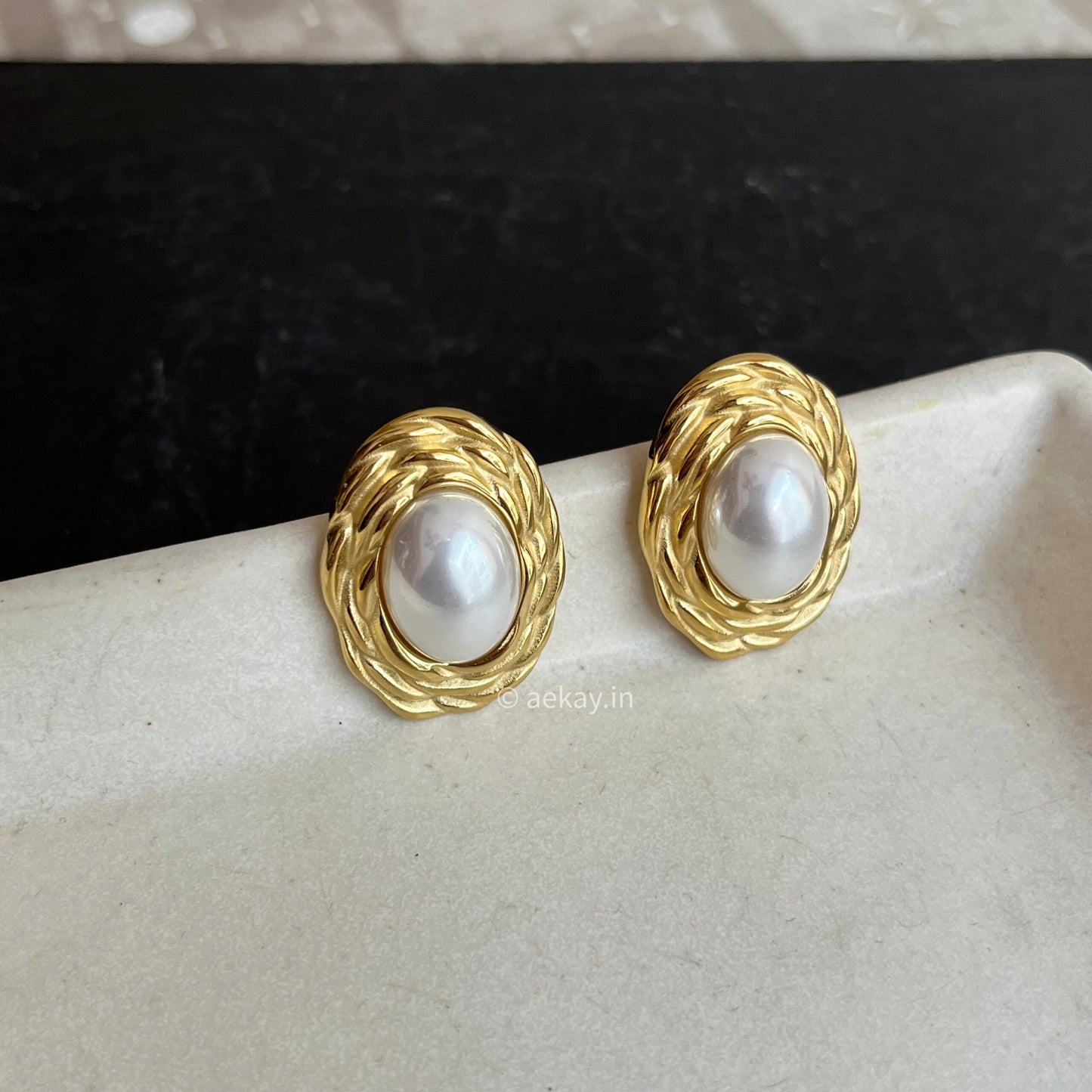 Vintage Pearl Studs