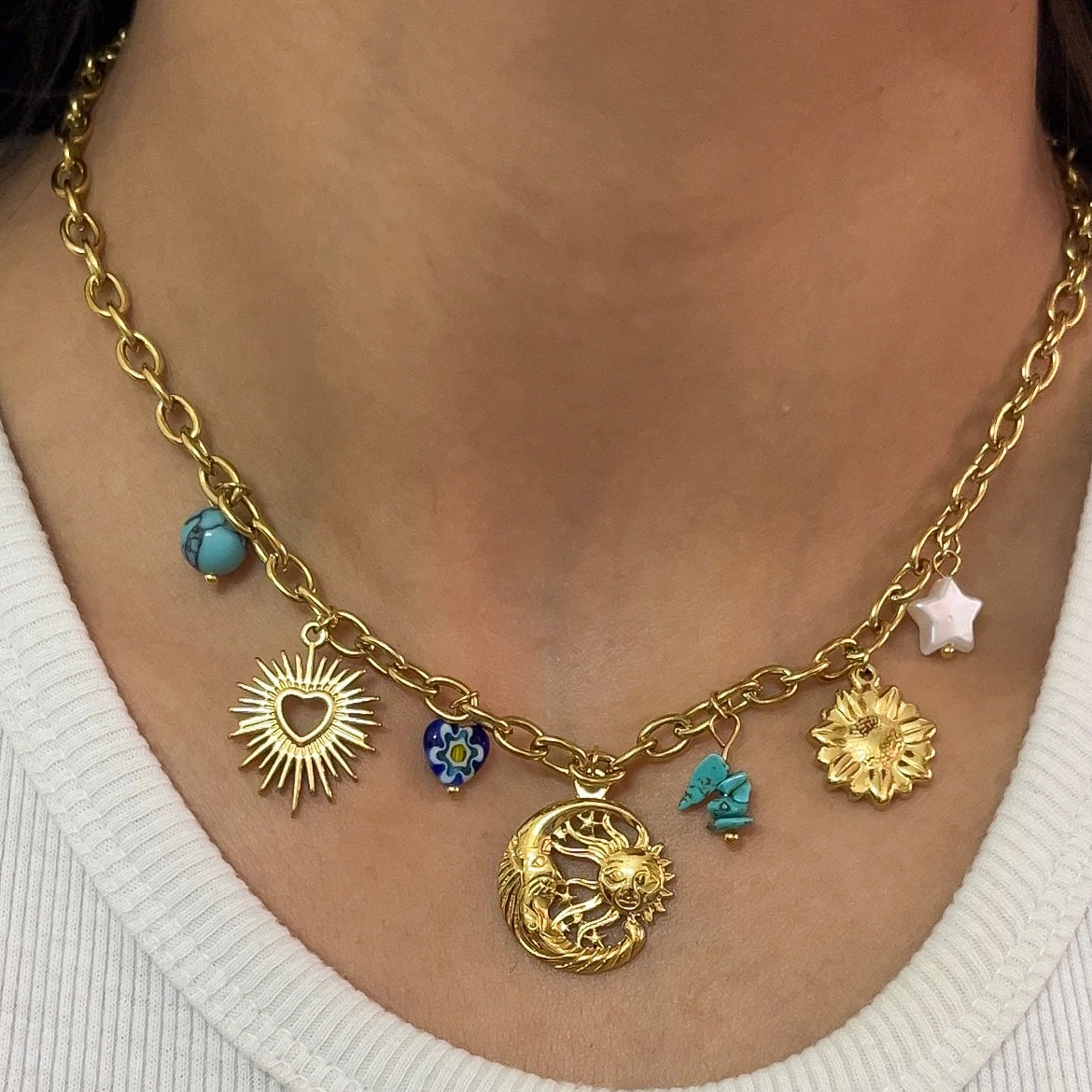 Celeste Charm Necklace