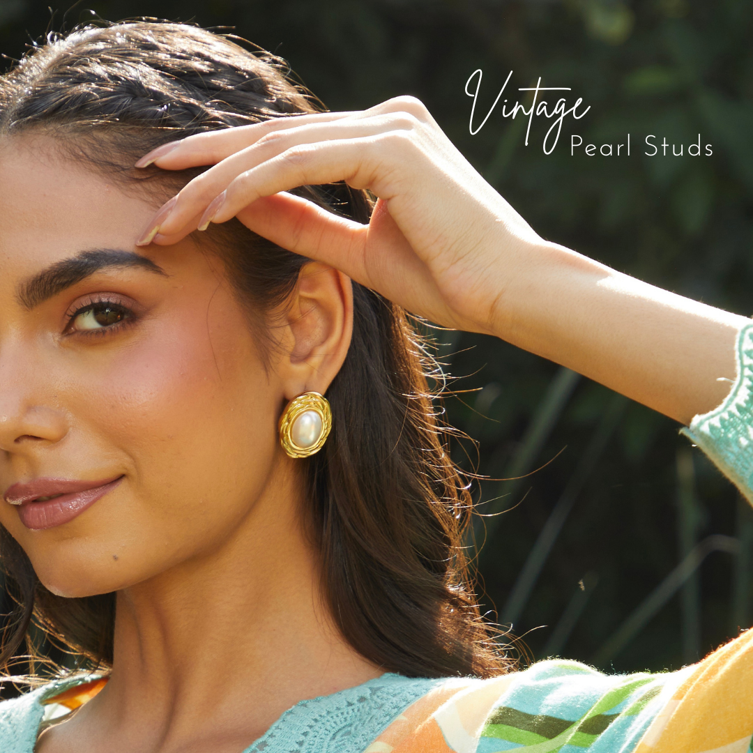 Vintage Pearl Studs