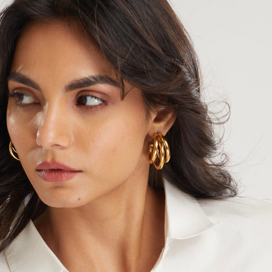 Triple Hoops Earrings