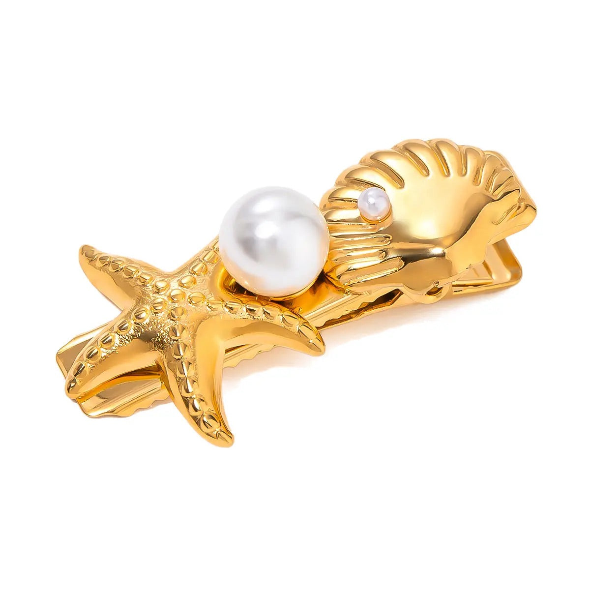 Starfish Shell Clip