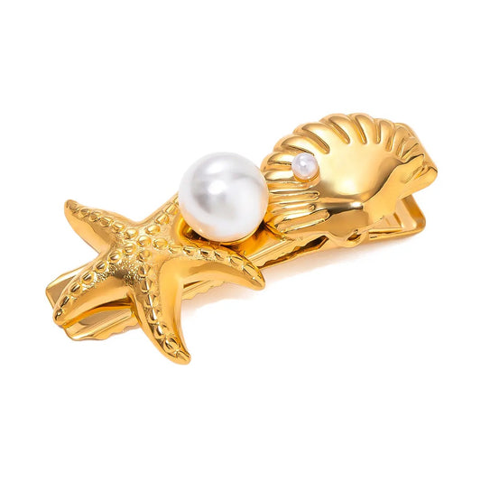 Starfish Shell Clip