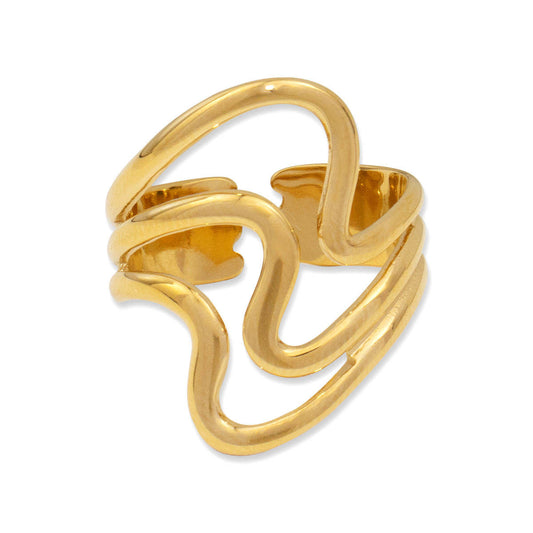 Wave Adjustable Ring