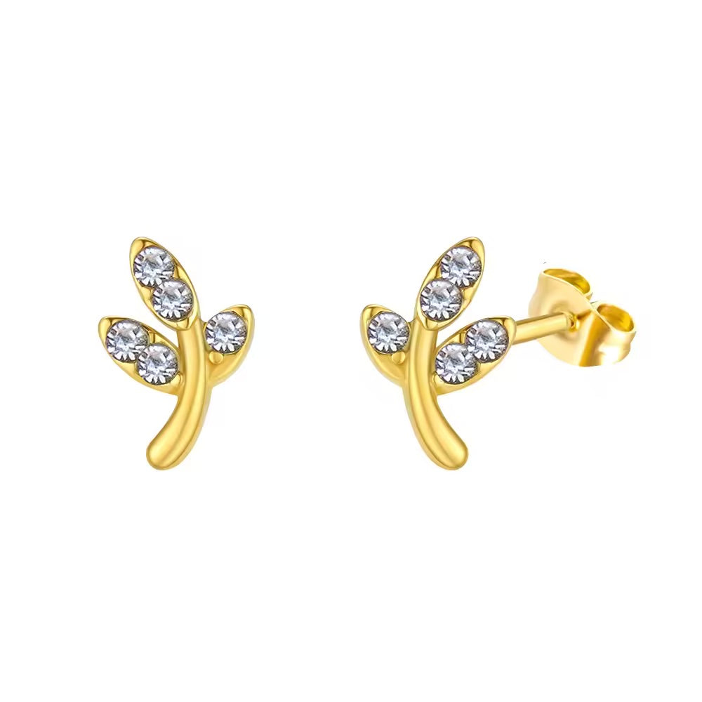 Mini Leaf Studs