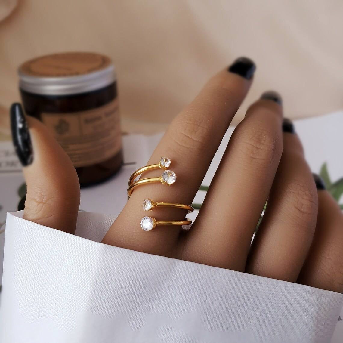 Stardust Adjustable Ring