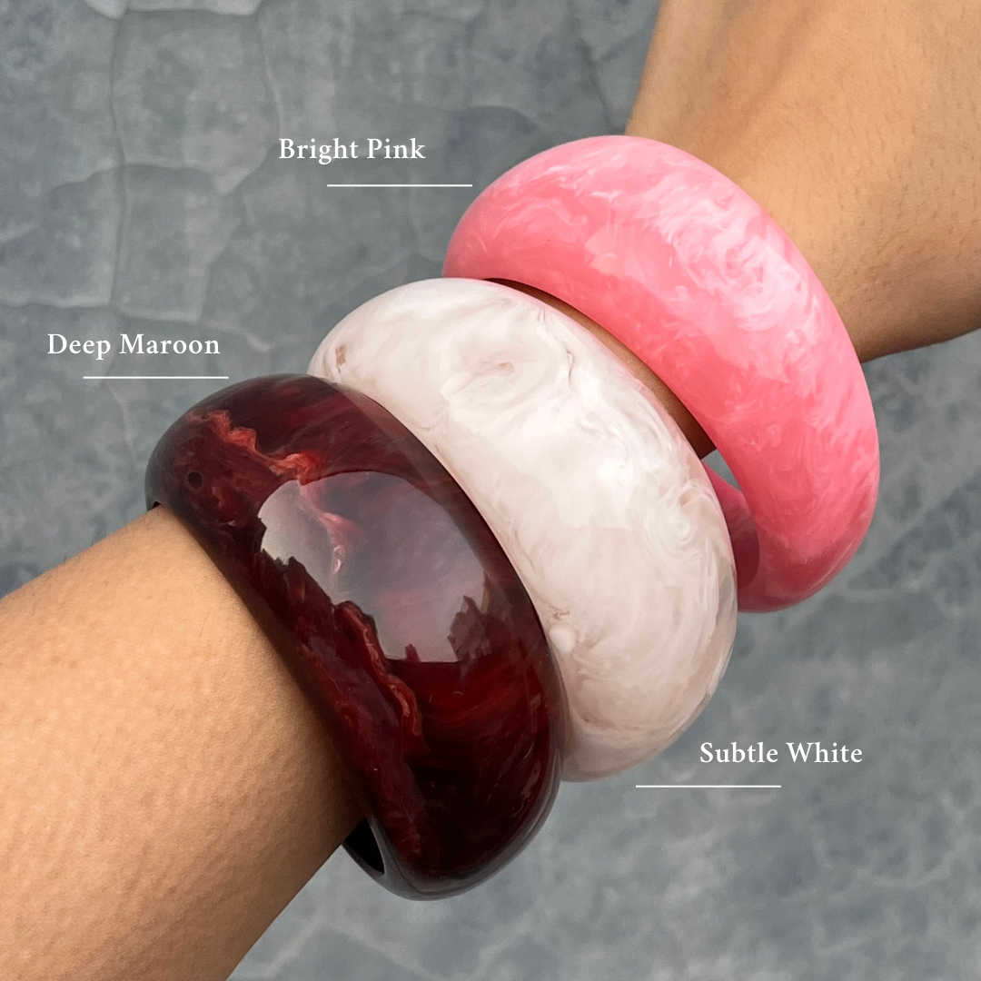 Bubble Resin Bangles
