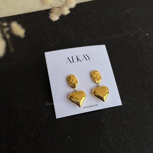 Heart Drop Studs