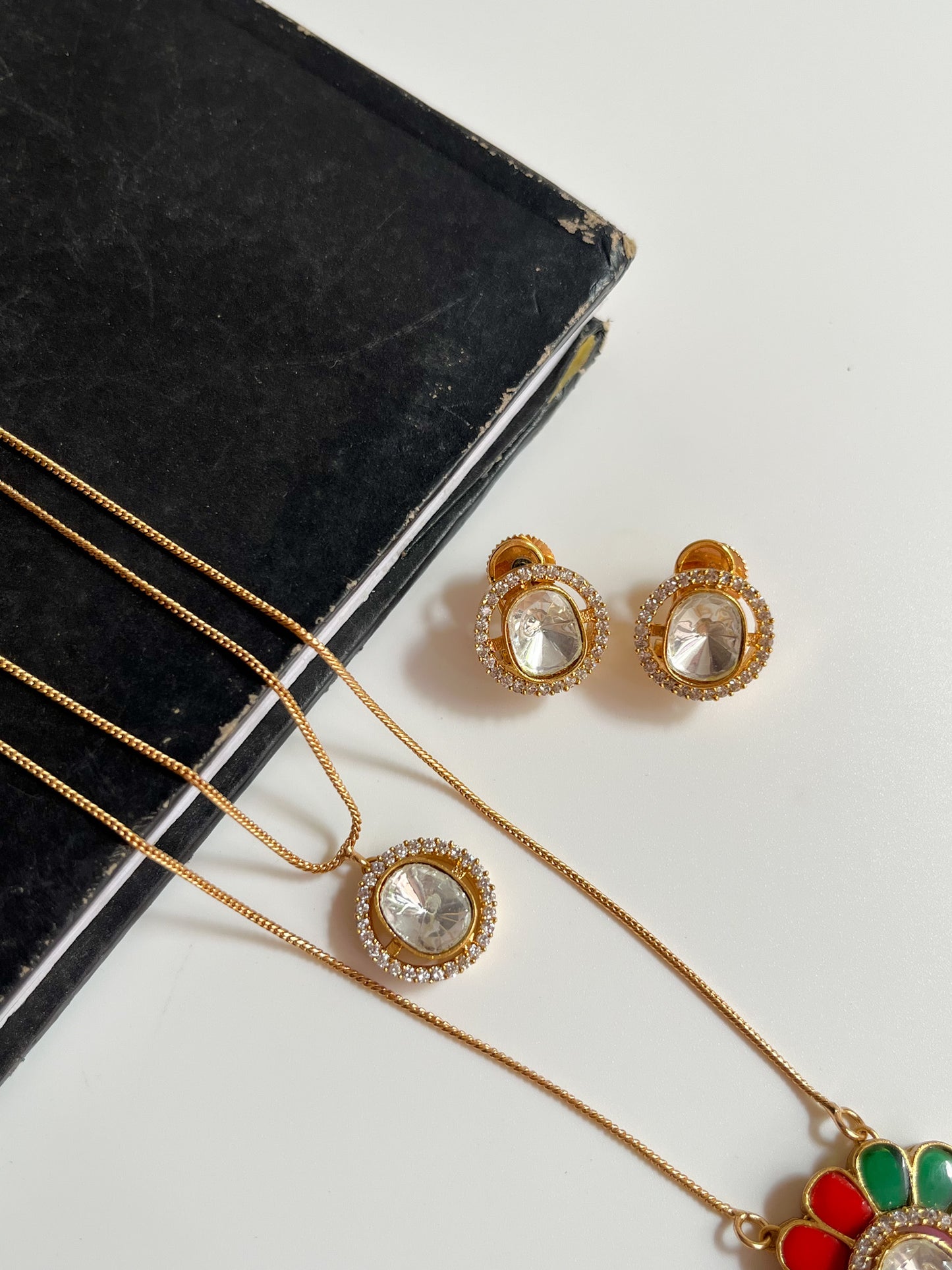 Bloom- Moissanite Polki Set