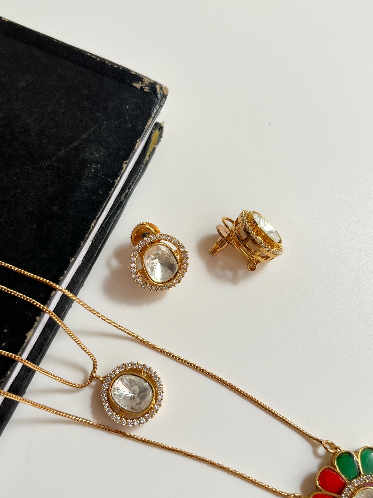 Bloom- Moissanite Polki Set