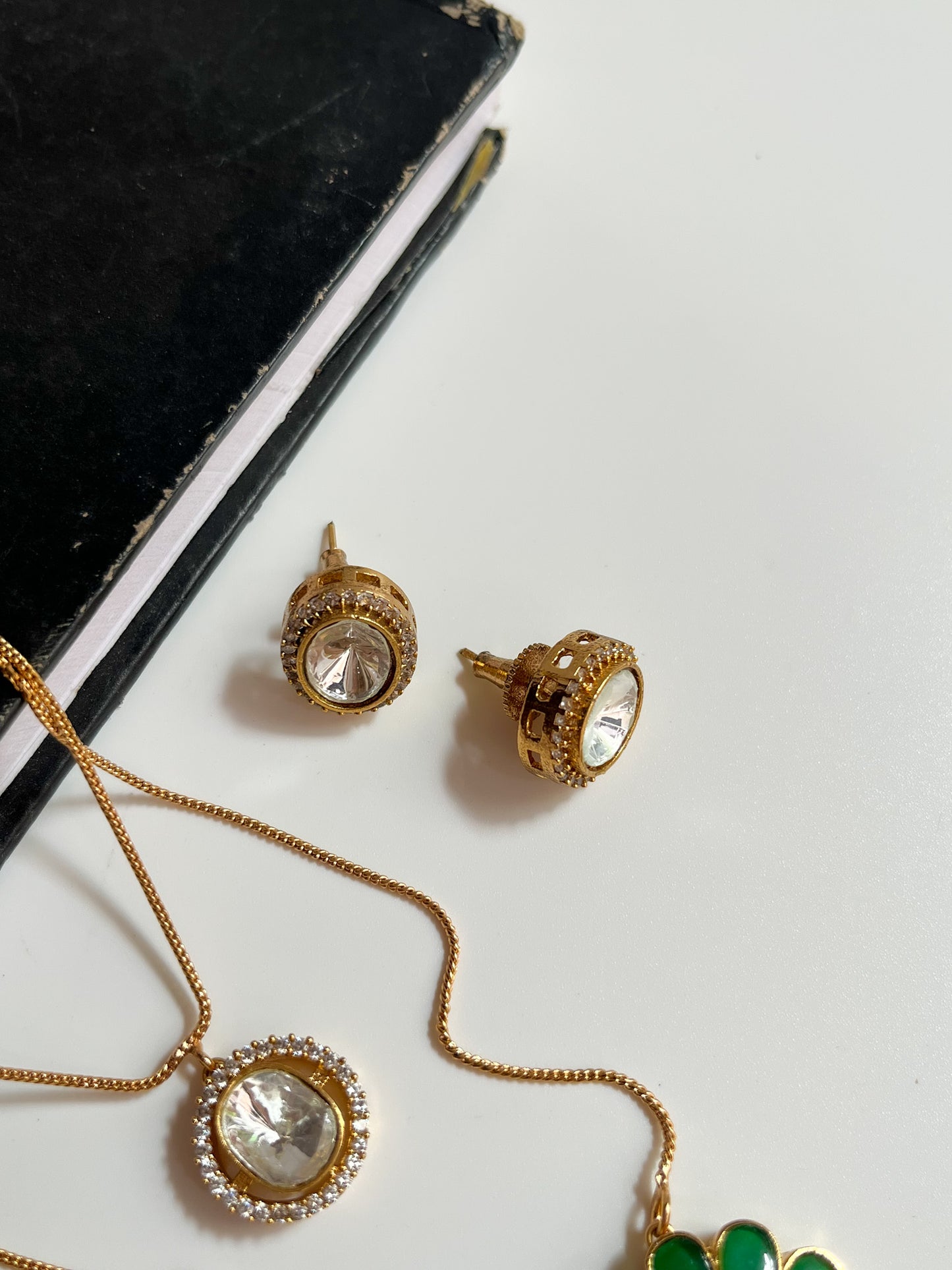 Bloom- Moissanite Polki Set