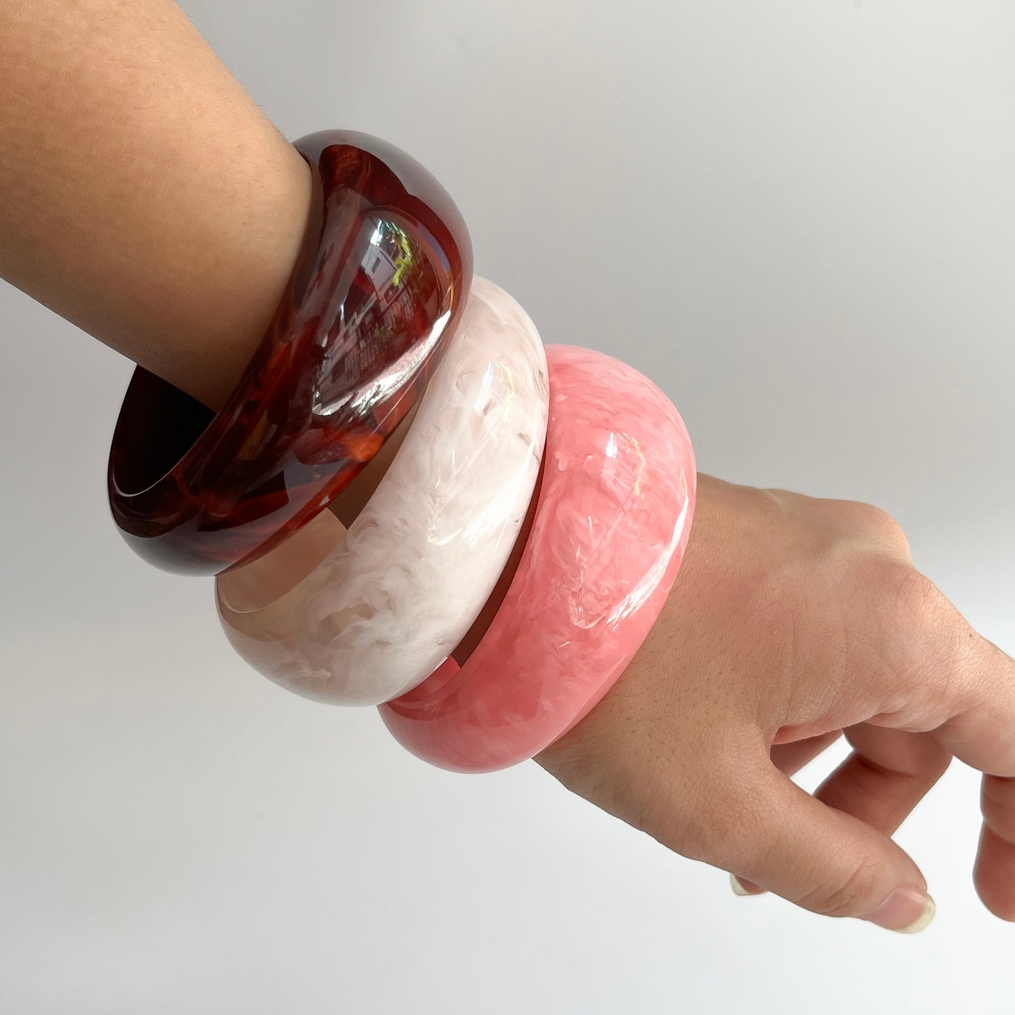 Bubble Resin Bangles