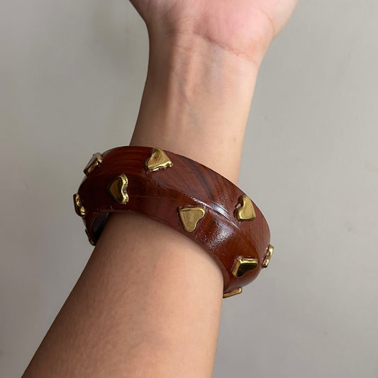 Amour Wooden Bangle