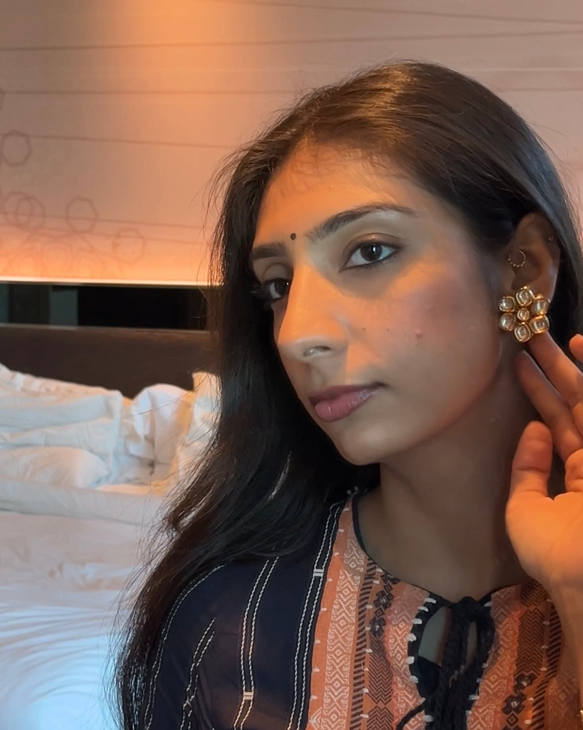 Pushpa Kundan Studs
