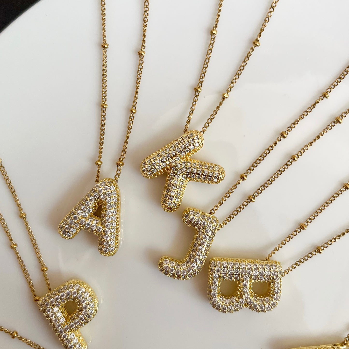 Icy Initial Necklace