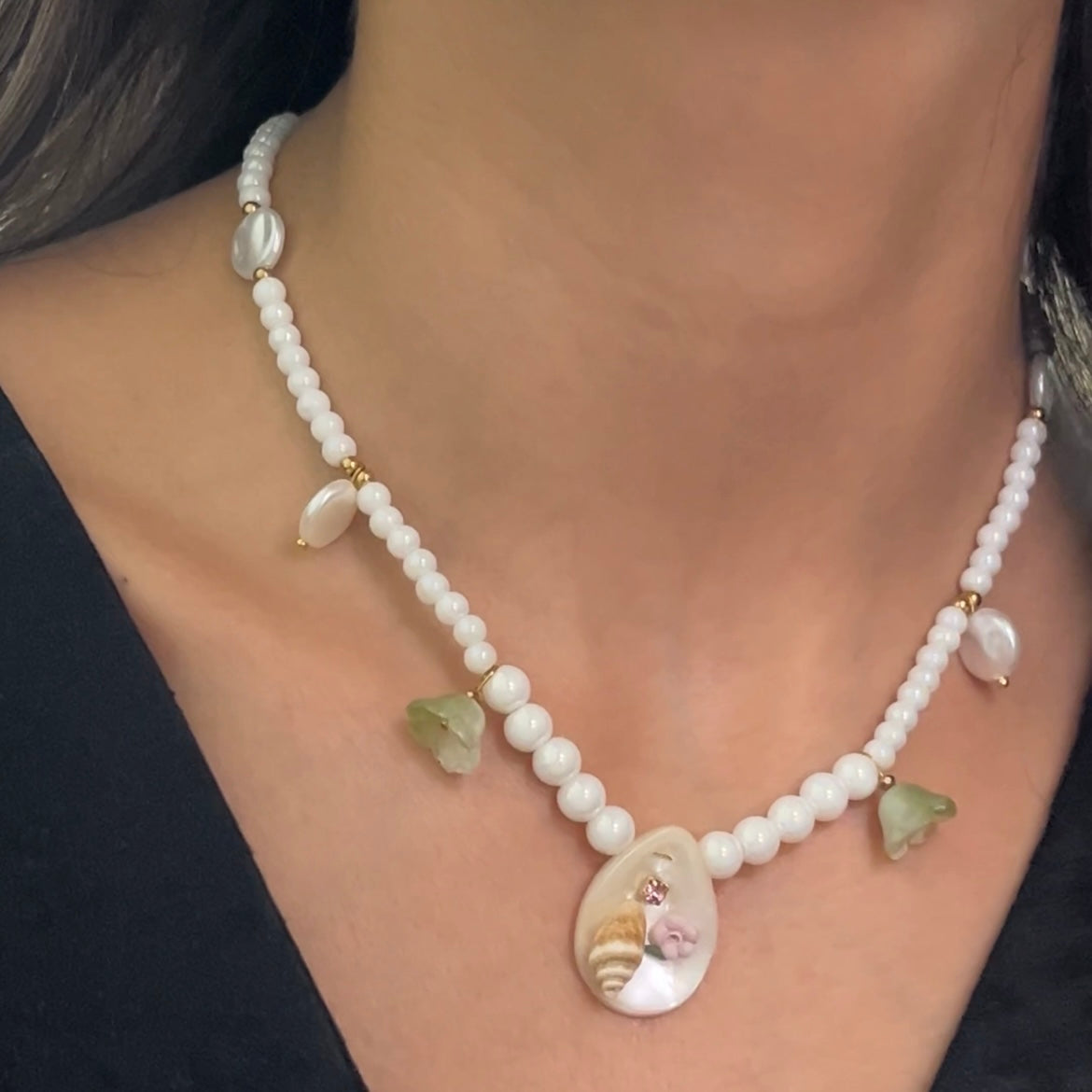 Sea Shell Charm Necklace