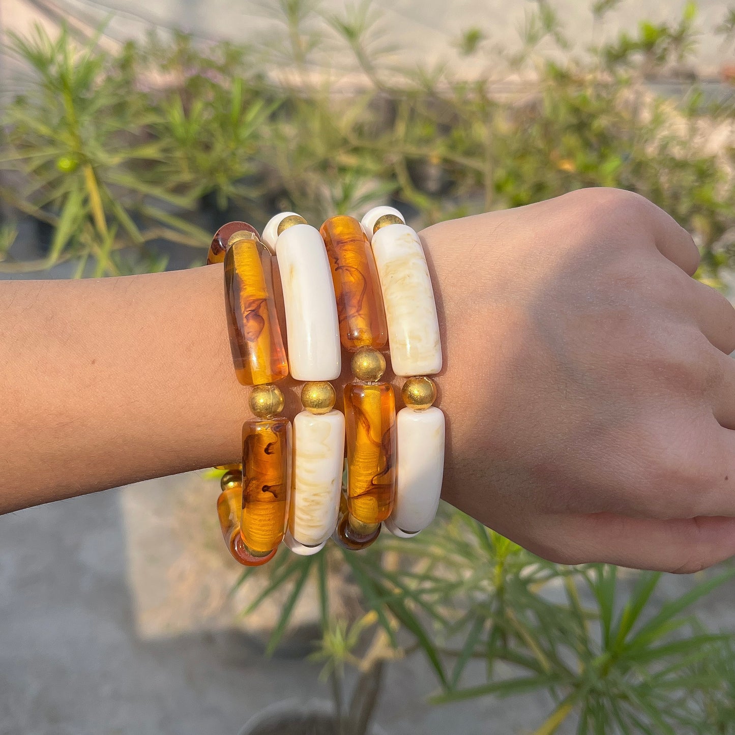 Maisie Acrylic Bracelet Stack