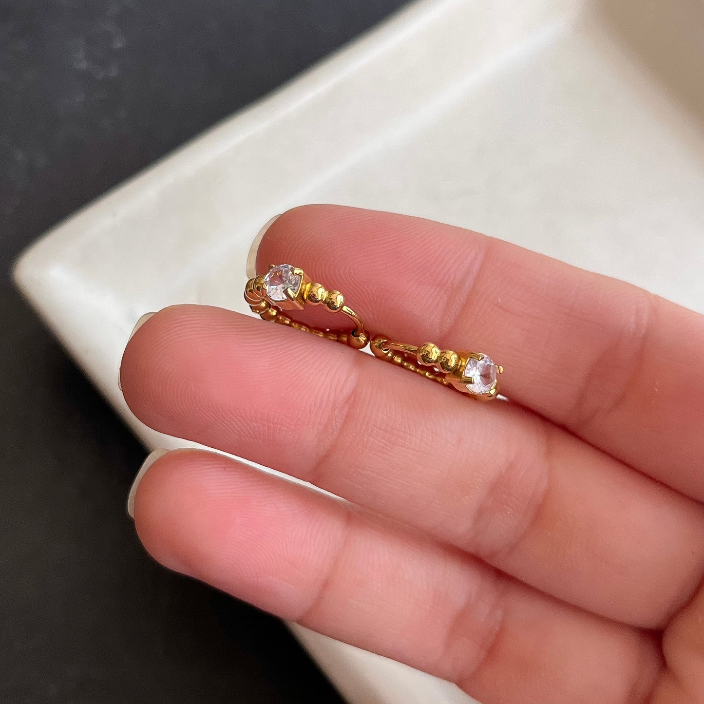 Beaded Everyday Huggies