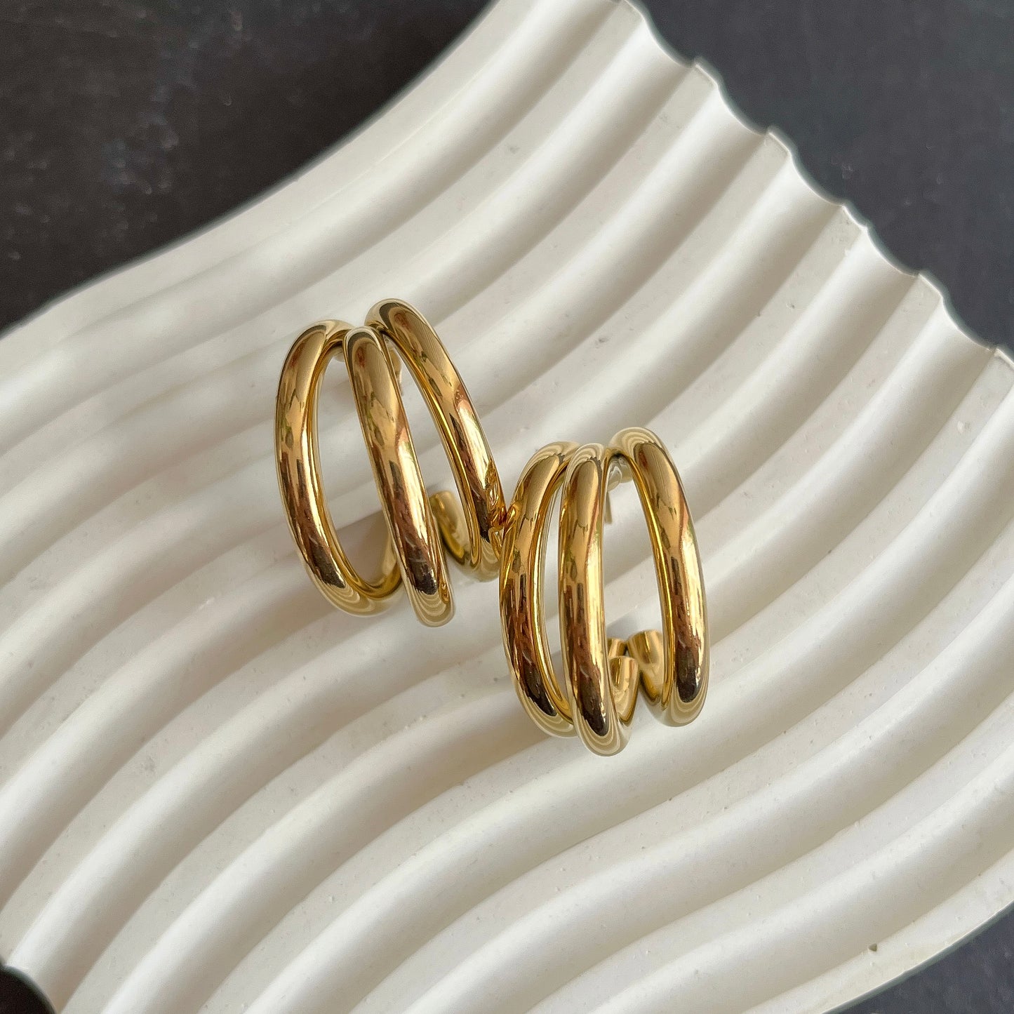 Triple Hoops Earrings