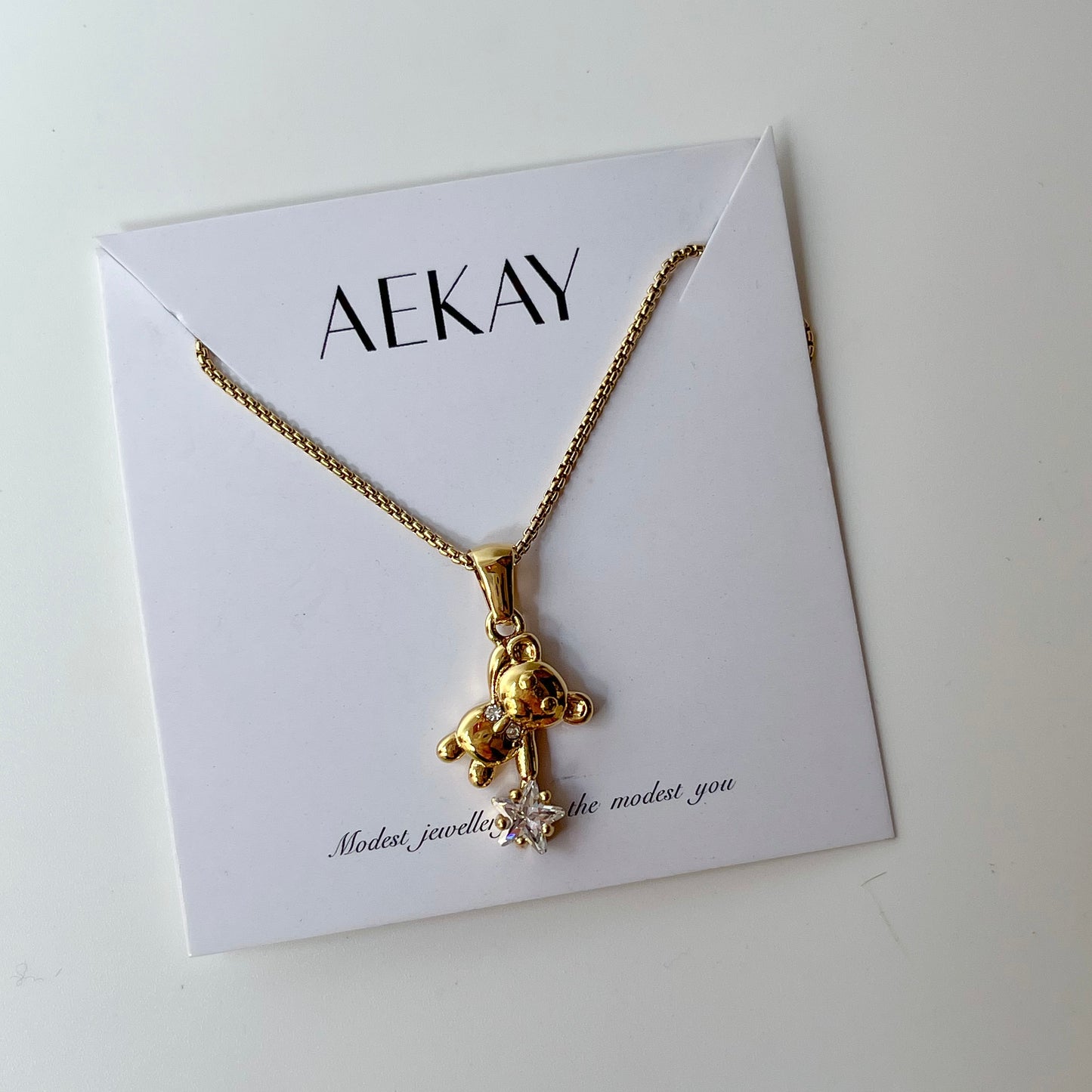 Teddy Pendant Necklace