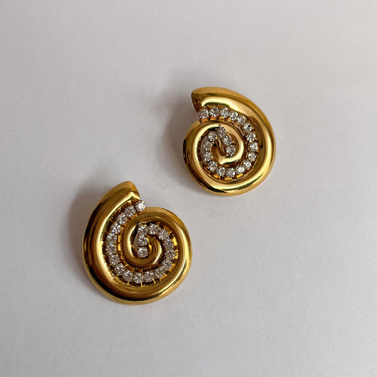Studded Swirl Studs