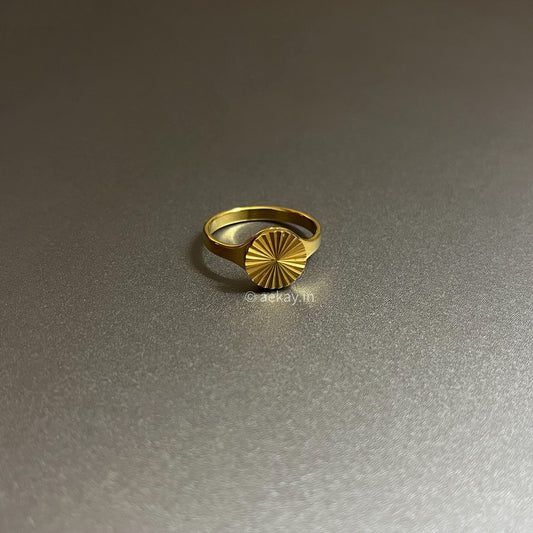 Sunburst Signet Ring