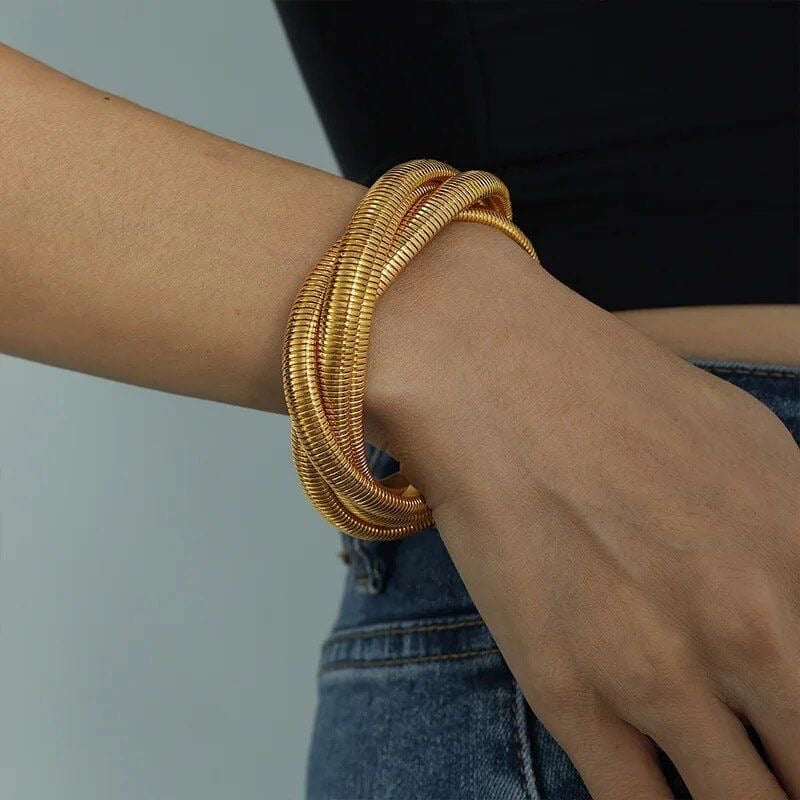 Triple Coil Bracelet